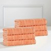 Smart Twist Viscose Cotton Blend Medium Weight Solid Textured Ribbed Towel Set by Blue Nile Mills - 2 of 4