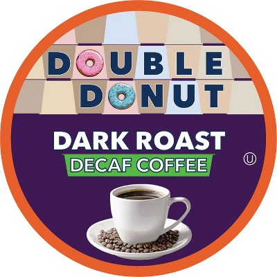 Double Donut Decaf Dark Roast Coffee Pods