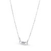 Pompeii3 Diamond "J" Initial Pendant 18" Necklace 14K White Gold Lab Created - 3 of 4