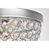 Elegant Lighting Taye Collection Flushmount D13.5 H6.3 Lt:3 Chrome Finish - 4 of 4