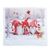 Collections Etc Festive Gnome Hanging Kitchen Towels - Set of 2 Red - 3 of 3