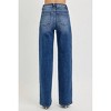 Women's High Rise Tummy Control Wide Baggy Jeans - RISEN - 3 of 4