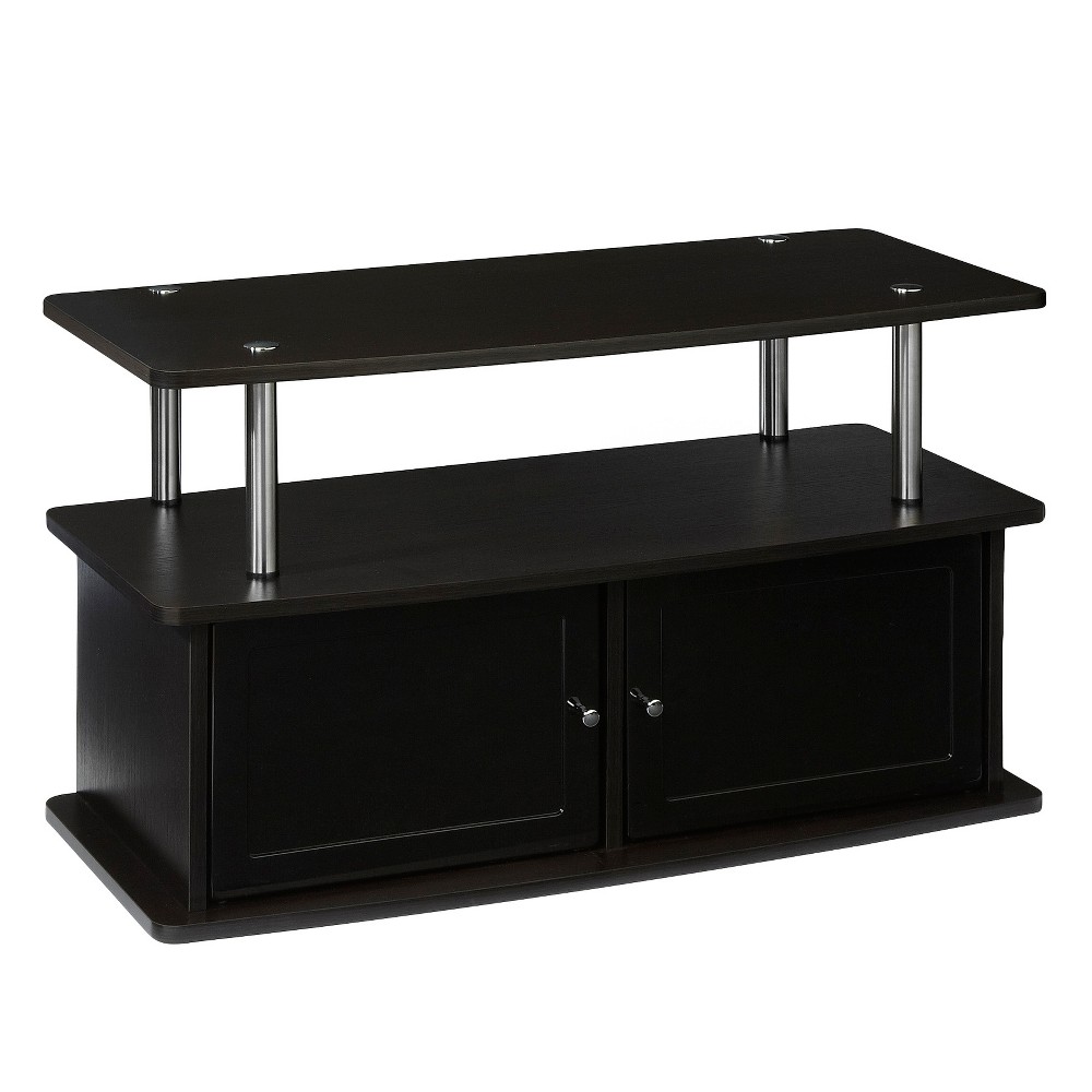 Photos - Display Cabinet / Bookcase Designs2Go TV Stand for TVs up to 49" with 2 Storage Cabinets and Shelf Espresso - Breighton Home