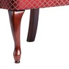 Fabric Gooseneck Arm Chair with Solid Wood Frame, High Back, and Thick Legs - 3 of 4