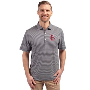 St Louis Cardinals Cutter & Buck Forge Eco Double Stripe Stretch Recycled Mens Big &Tall Polo - 1 of 1
