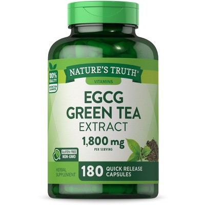 Nature's Truth Green Tea Extract Capsules 1800mg | 180 Count