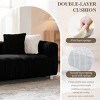 114'' Corduroy Three-Seater Sofa with Solid Wooden Frame,Comfortable and Durable for Living Rooms and Offices - The Pop Home - 4 of 4