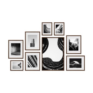 Haus and Hues Hastings Gallery Wall Frame Set with Real Glass and Mat - 1 of 4