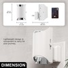 DORESshop 2-Pack 1W Plug-in Light Sensor Cylinder Up-Down Night Lights, Electroplated Cut Design, White Housing, Dimmable Amber 1600K - 3 of 4