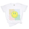Simply Sage Market Four Square Smiley Face Garment Dyed Tee - 2 of 4