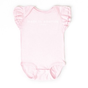 The Juniper Shop Made In America 1776 Flutter Sleeve Bodysuit - 1 of 4