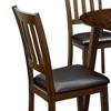 Royal Hampton Dining Table with Ladder Back Style Chairs, Set of 5, Brown - 4 of 4