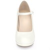 Allegra K Women's Round Toe Platform Ankle Strap Chunky Heel Pumps - 2 of 4