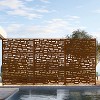 Wooakway 72"H 47"W Outdoor Metal Garden Trellis Privacy Screen Lattice Panel Indoor Room Divider - 4 of 4