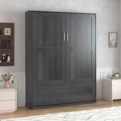 Mjkone Modern Space-Saving Wall Bed,Queen Size Murphy Bed