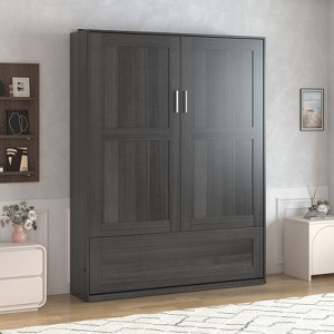 Mjkone Modern Space-Saving Wall Bed,Queen Size Murphy Bed - 1 of 4
