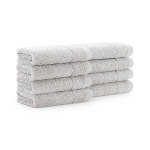 Aston & Arden Luxury Washcloths (600 GSM, 13x13 in., 8-Pack), Solid Color Block - 1 of 4