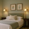 ALOADECOR W6" Mid-century Battery Operated Wall Sconces with Fabric Shade Dimmable Integrated LED Rechargeable Swing Head Wall Lamp（2 Pack) - 3 of 4