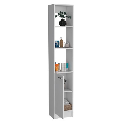 NicBex 70.87 Inch Tall Bathroom Storage Cabinet,Slim Storage Cabinet with Open Shelves and Adjustable Shelf