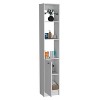 Kumasinova 70.87 Inch Tall Bathroom Storage Cabinet,Slim Storage Cabinet with Open Shelves and Adjustable Shelf - 2 of 4