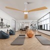 72 Inch Solid Wood Ceiling Fan With Remote And LED Light, Modern Farmhouse Ceiling Fan With Reversible DC Motor For Indoor Or Outdoor Use - 4 of 4