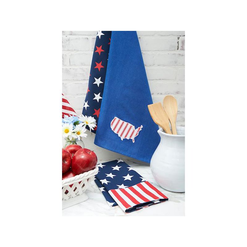 C&F Home Stars and Stripes July Fourth Woven Cotton Kitchen Towel, 5 of 8