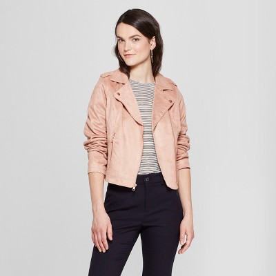 target pink leather jacket