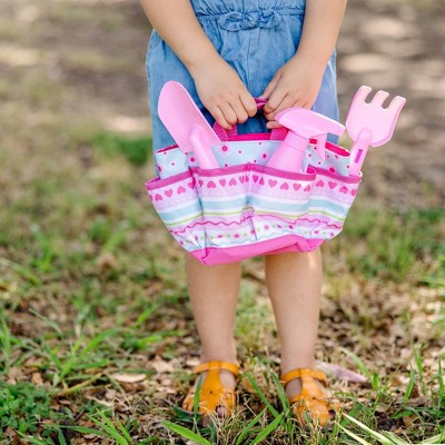 Pretty Petals Pink and Blue Gardening Tote Set with Tools