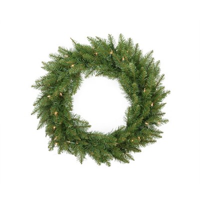 Northlight 24" Prelit Essex Pine Artificial Christmas Wreath - Clear Lights