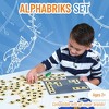 Strictly Briks AlphaBriks and 10x10 Grey Baseplate - 100 Pieces - 2x2 Alphabet Letter Bricks- 100% Compatible with All Major Brands - 2 of 4