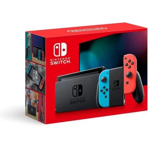 Factory Refurbished - Nintendo Switch With Neon Blue and Neon Red