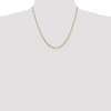 Black Bow Jewelry 2.25mm, 14k Yellow Gold, Flat Figaro Chain Necklace - 2 of 4