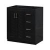 Akoasm 30 Inch Wood Bathroom Storage Cabinet With Drawers And Soft Closing Doors(NO SINK)-Black - 3 of 4