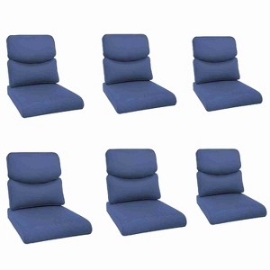 Buenhomino Deep Seat Outdoor Cushion Set 25"x22",Bench Outdoor Chair Cushion, Outdoor High Back Chair Cushion Seat Pad for Patio Furniture - 1 of 4