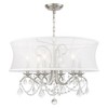 Livex Lighting Newcastle 6 - Light Chandelier in  Brushed Nickel - 2 of 4