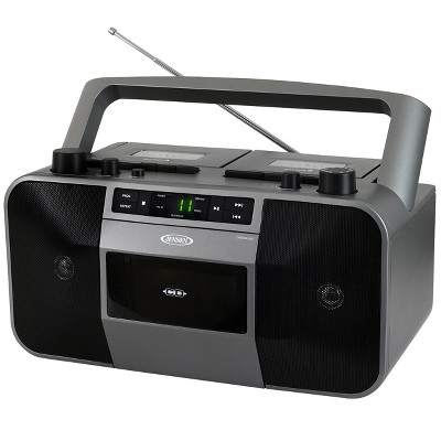 JENSEN MCR-1500 Portable Stereo CD Player Dual Cassette Deck Recorder with AM/FM Radio