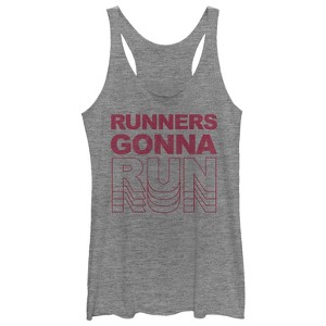 Women's CHIN UP Runners Gonna Run Racerback Tank Top - 1 of 3