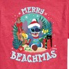 Men's - Lilo and Stitch - Merry Beachmas Christmas Short Sleeve Graphic T-Shirt - 2 of 4
