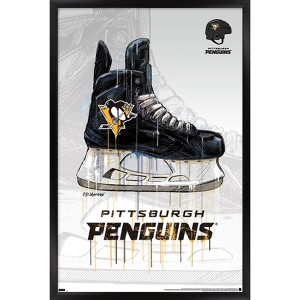 Trends International NHL Pittsburgh Penguins - Drip Skate 21 Framed Wall Poster Prints - 1 of 4