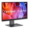 ViewSonic VP2488-4K 24 Inch 4K Mac-Ready Monitor with 100%sRGB, 98% DCI-P3, Pantone Validated, Advanced Ergonomics, Thunderbolt 4, USB Hub, HDMI, and - 3 of 4