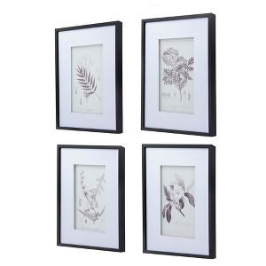 SEVOBAL Wall Art Set of 4 Botanical Prints Modern Fresh Decor ideal for Airy Bright Living Room with Natural Vibes, Multicolored, 29.5"*6.3"*21.7" - 1 of 4