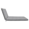 Honeycomb Outdoor Chaise Lounge Cushion - Textured Solid Platinum Grey - image 4 of 4