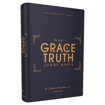 Niv, the Grace and Truth Study Bible, Hardcover, Red Letter, Comfort Print - by  Zondervan