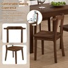 UPHA 65" 5-Piece Extendable Dining Table Set with Wheels and 4 Dining Chairs - 3 of 4
