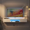 Vynxaria Floating TV Stand Wall Mounted with 16 Color LEDs,63" Modern TV Stand,Floating TV Cabinet Entertainment Center for 55 60 65 Inch TV,White - 2 of 4