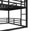 Kumasinova Bunk Bed,Metal Triple Bunk Bed with Ladder,Safety Guardrails for Kids,Bedroom,Noise-reduced Design - 3 of 4
