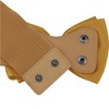 INSPIRE CHIC Women's PU Leather Elastic Band Bowknot Decor Stretch Belt 2 Pcs - 4 of 4