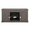 Fireplace TV Stand With 18" Electric Fireplace 1400W/4777BTU, Glass Door Storage Cabinet And Open Shelve, Media Entertainment Center Console Table - 4 of 4