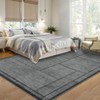 Garvee Modern Geometric Area Rug Indoor Area Rugs for Living Room Bedroom Soft Washable Accent Rug Home Decor - 2 of 4