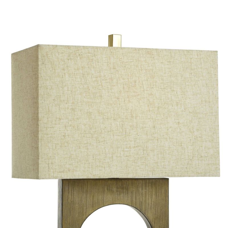 Modern Faux Wood Antique Table Lamp Brass Finish - StyleCraft, 5 of 8